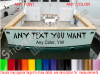 CUSTOM TEXT Boat Transom Hailport Decal